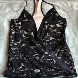Express black lace tank NWOT